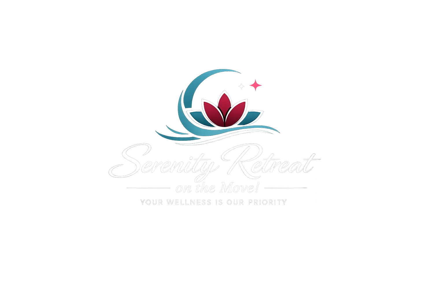Serenity Retreat on the Move header logo for light theme